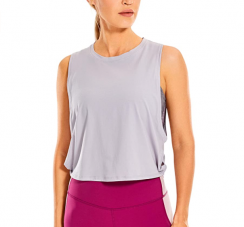 Sleeveless Sports Shirts Athletic Yoga Running Gym Workout Crop Tops 2 pcs