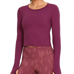 Long Sleeve Crop Tops 3 pcs